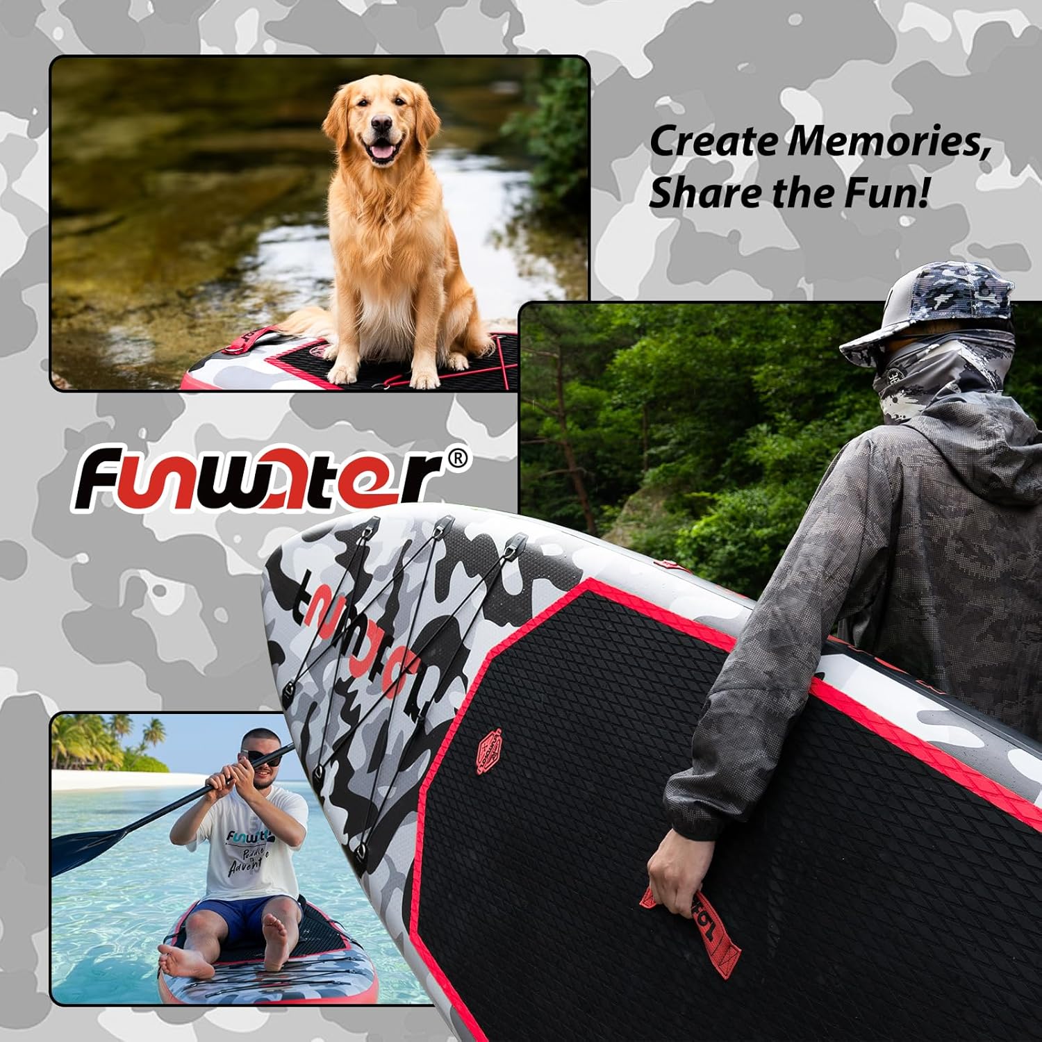 FunWater - Planche SUP gonflable 330 cm - kit complet débutant