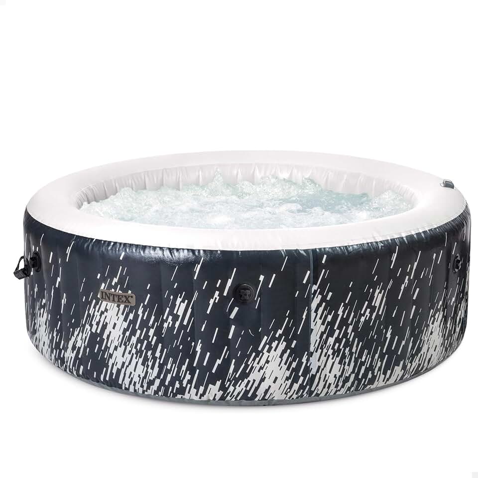 Intex - PureSpa Bubble Glow Deluxe - 196x71cm - 4 places, 140 jets, LED multicolore - 28494NP