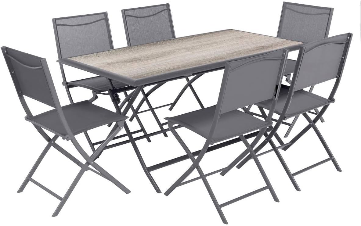 Hespéride - Azua série - 6 places - aluminium époxy gris fumé