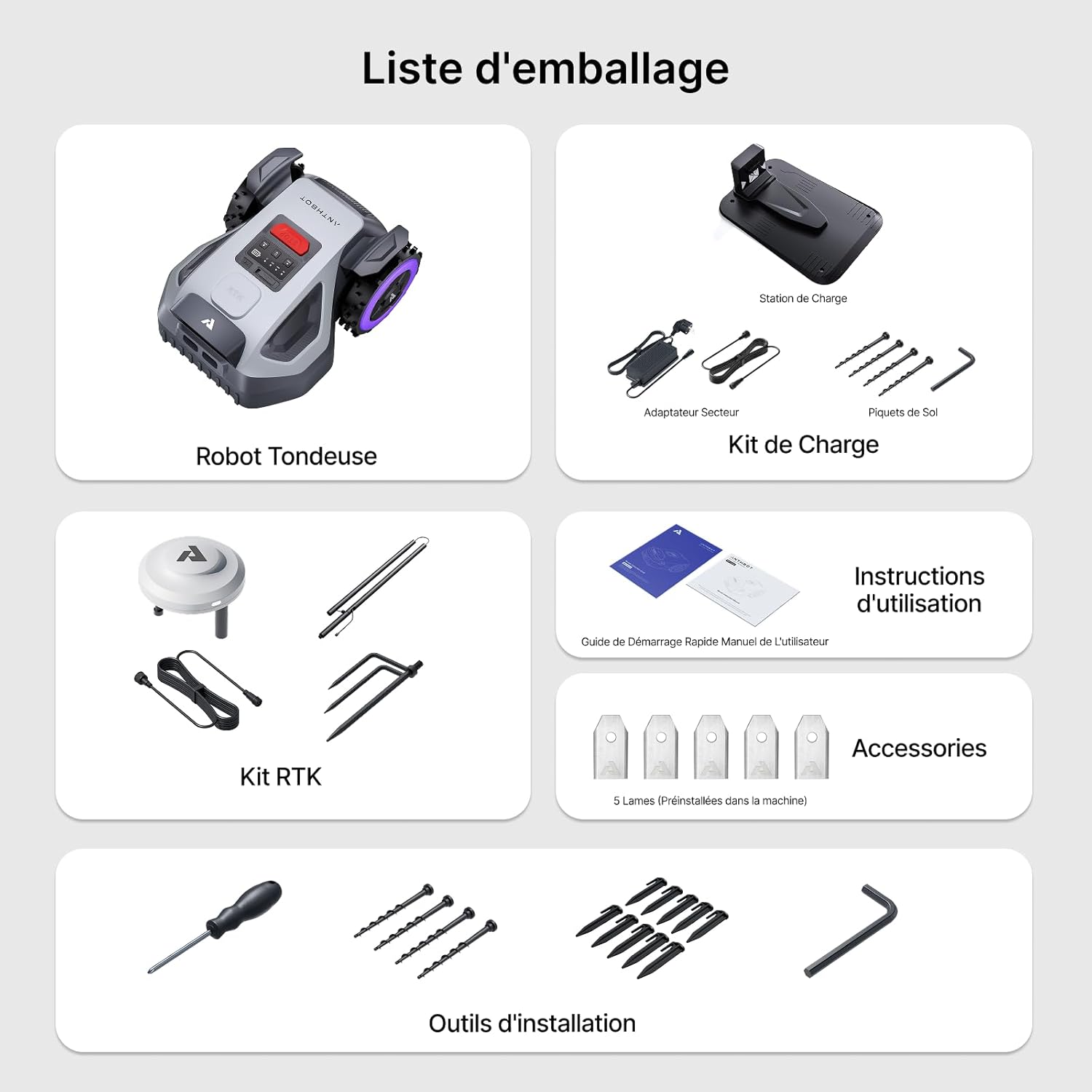 ANTHBOT - M5 - 500-700㎡, 150㎡/h - Cartographie, IA, 4G, M5