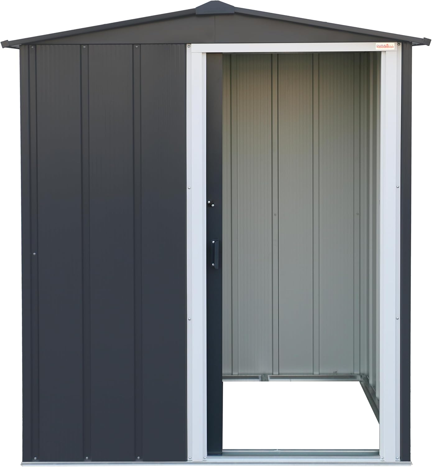 Duramax ECO 5 x 4 (1.56 m²) abri de jardin en métal galvanisé à chaud, Pour stockage d'outils, structure de toit renforcée, sans entretien, anthracite