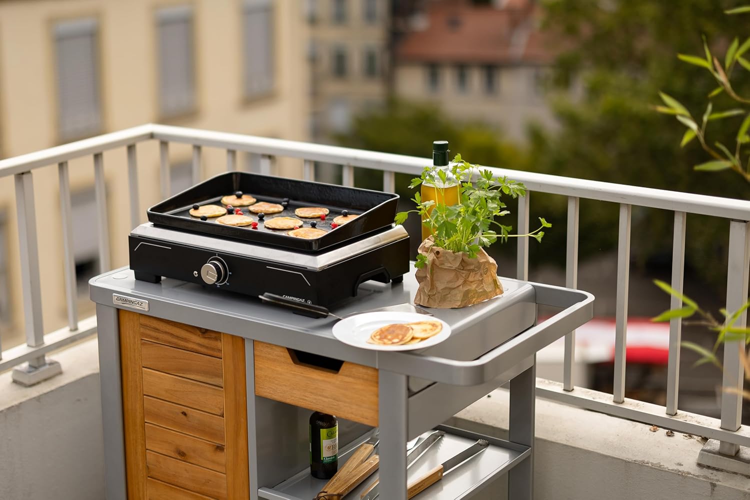 Campingaz - Plancha Electric 1 XD - compacte - plaque fonte émaillée
