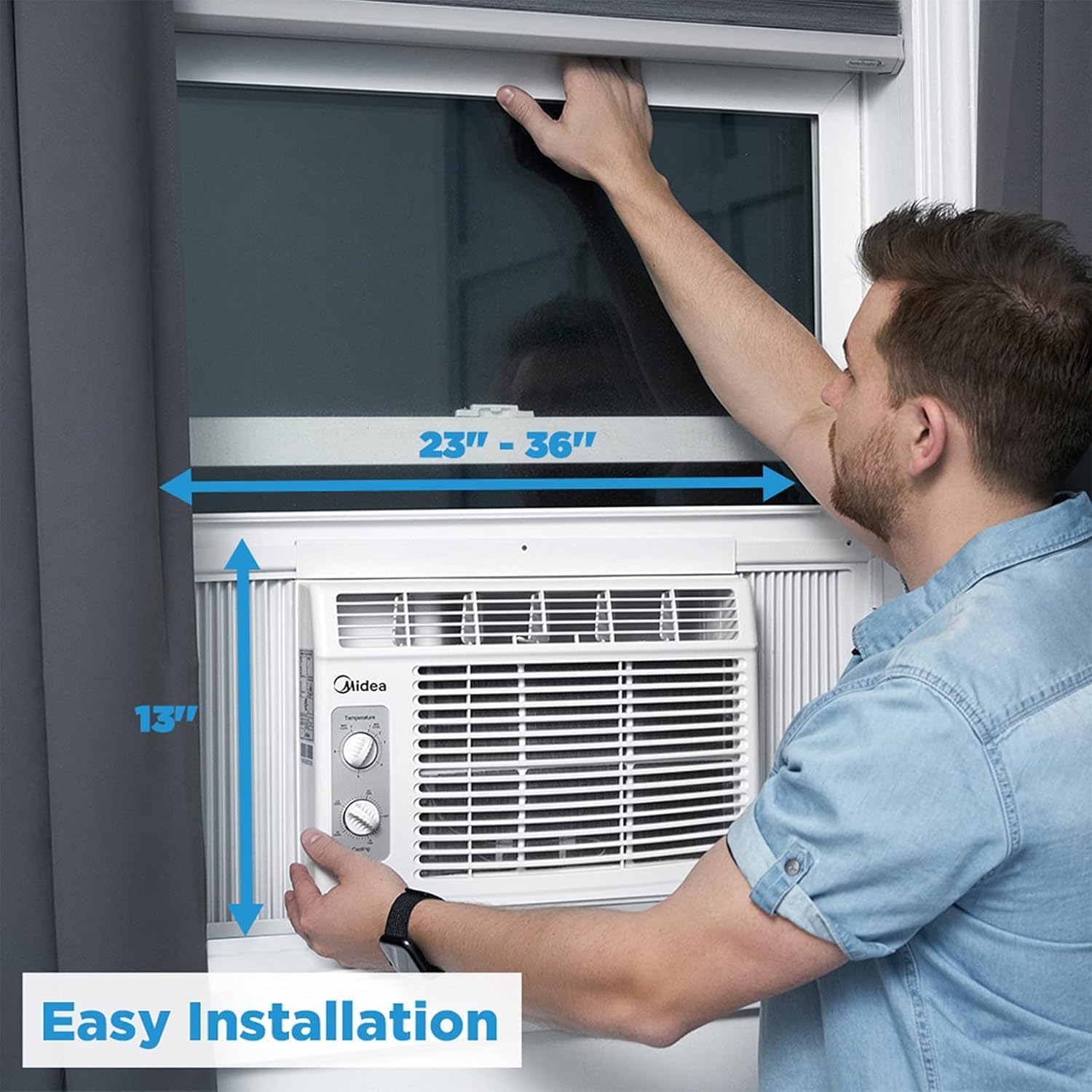 MIDEA Climatiseurs de fenêtre 6000 btu