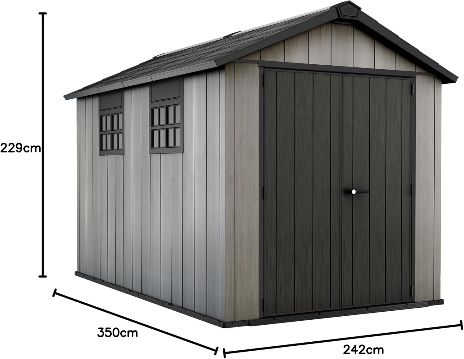 Keter - abri Oakland série 7,2m2 résistant, design moderne - 7511