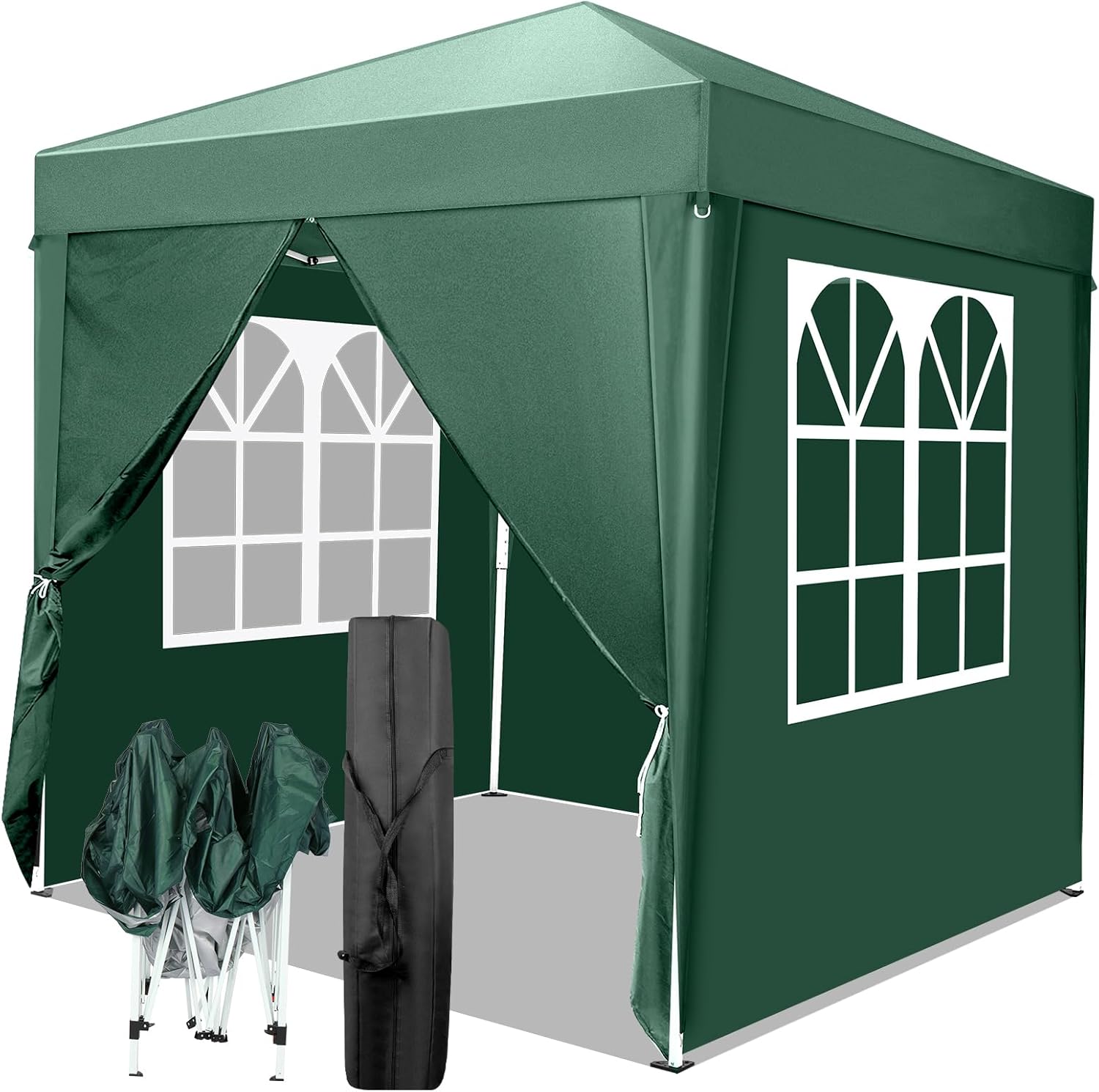 LEADZM - tonnelle pliante 2x2m - imperméable, UV50+, acier - LEADZM