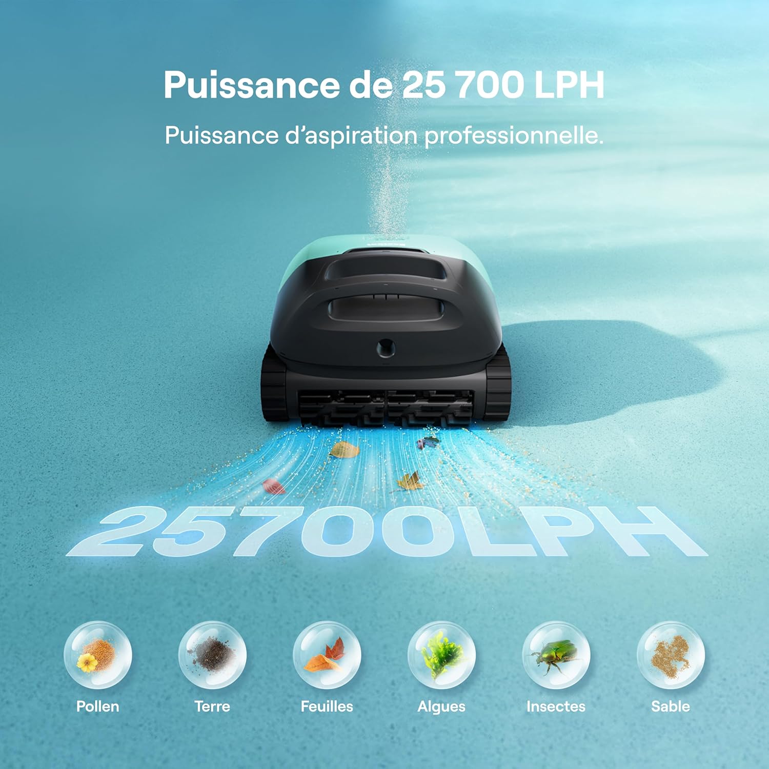 Beatbot - Sora 10 - robot piscine, 300 min, filtre 5L, 25700 LPH
