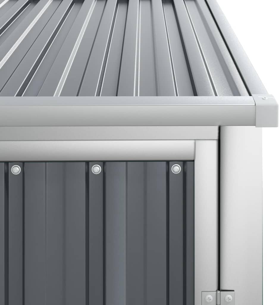 Abri de jardin - gris - 88x89x161 cm - acier galvanisé, robuste