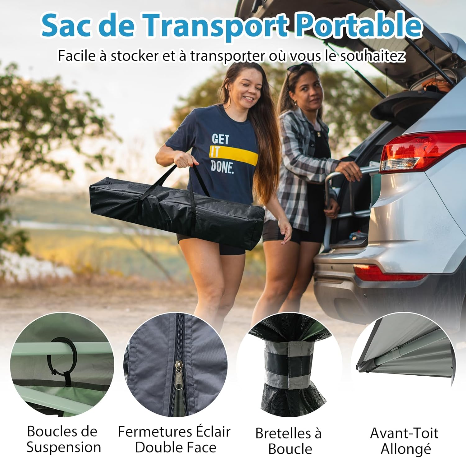RELAX4LIFE - Tonnelle pliante série jardin - 3x3m - moustiquaires, toit ventilé, protection solaire