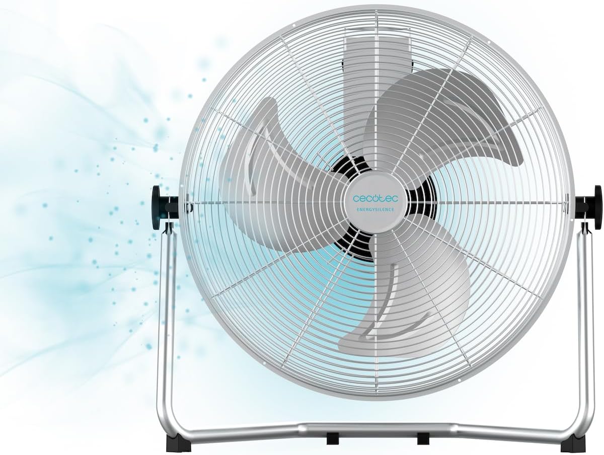 Cecotec Ventilateur Industriel EnergySilence 3000 Pro. 90 W, 16’’ avec 3 pales, Moteur en cuivre et 3 vitesses (4100 Pro)