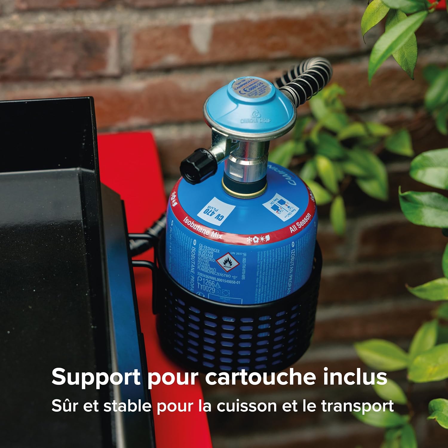 Campingaz - Othello 1 CV - Plancha 2,8kW - plaque acier émaillé, BlueFlame