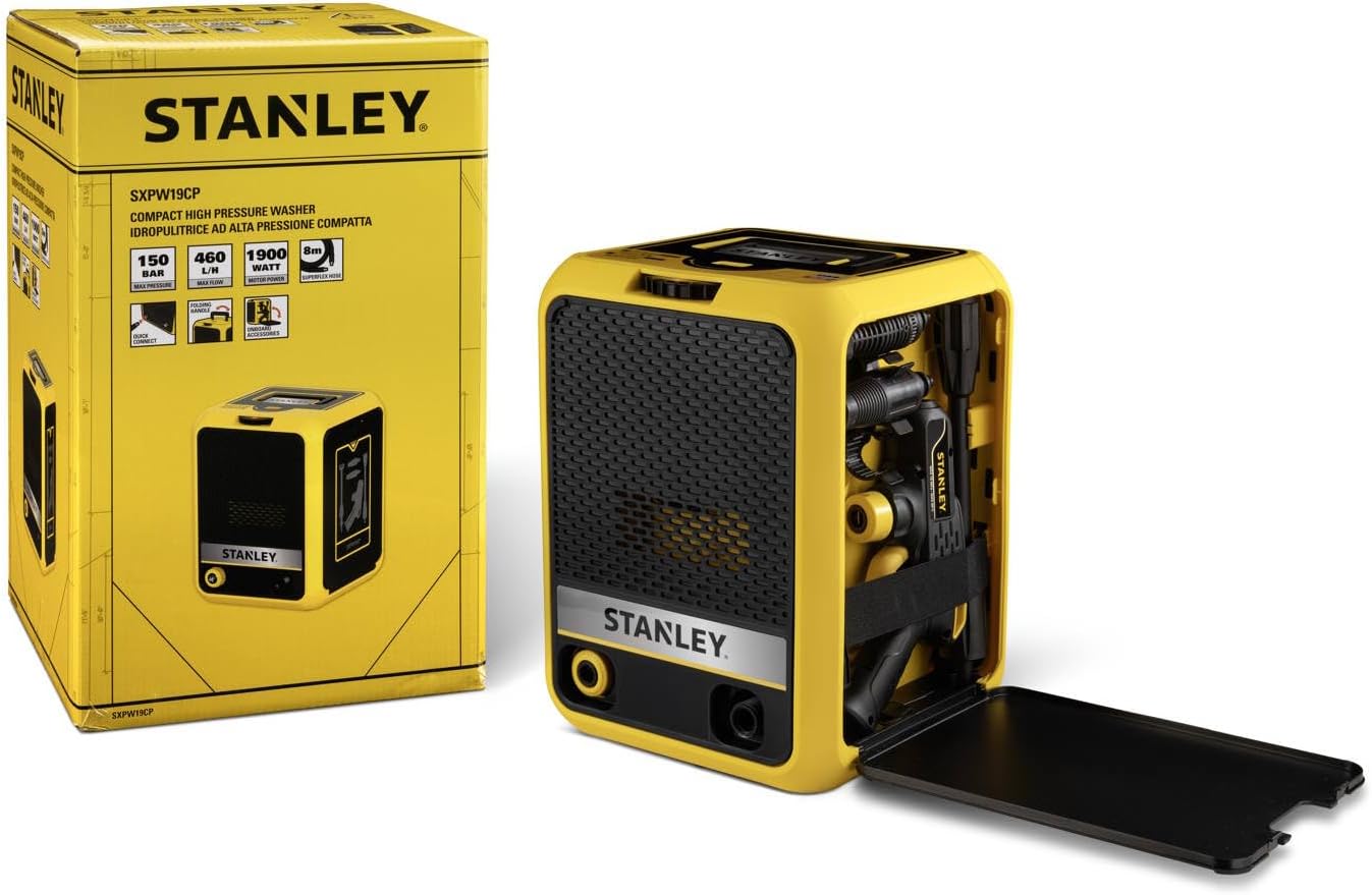 Stanley - nettoyeur haute pression compact - 1900W, 150 bar, 460l/h - SXPW19CP