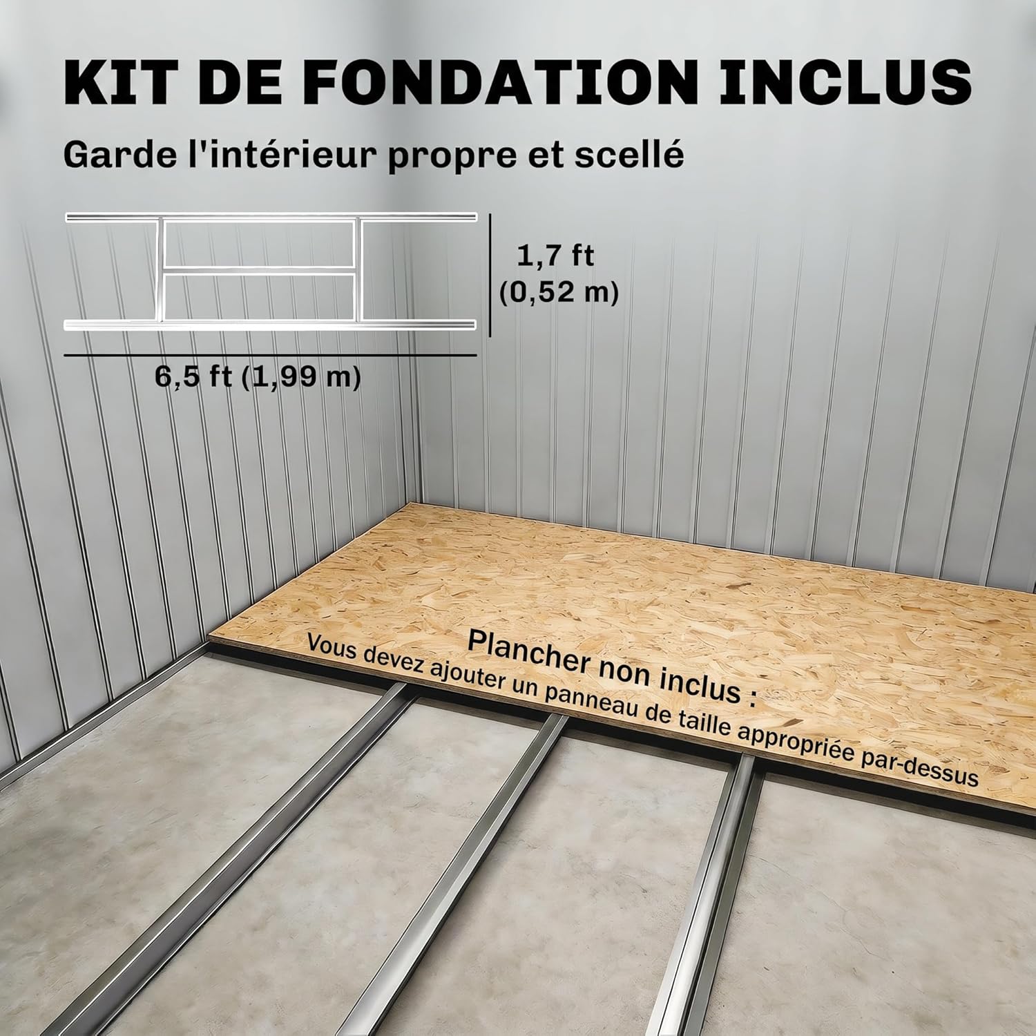 Outsunny - abri métal 2,77m², 213x130x185cm, porte coulissante, 4 aérations