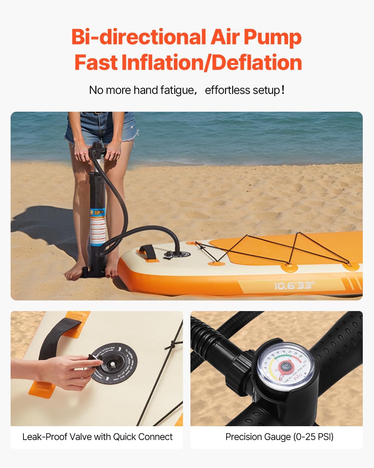 VEVOR - planche paddle gonflable - légère - accessoires complets