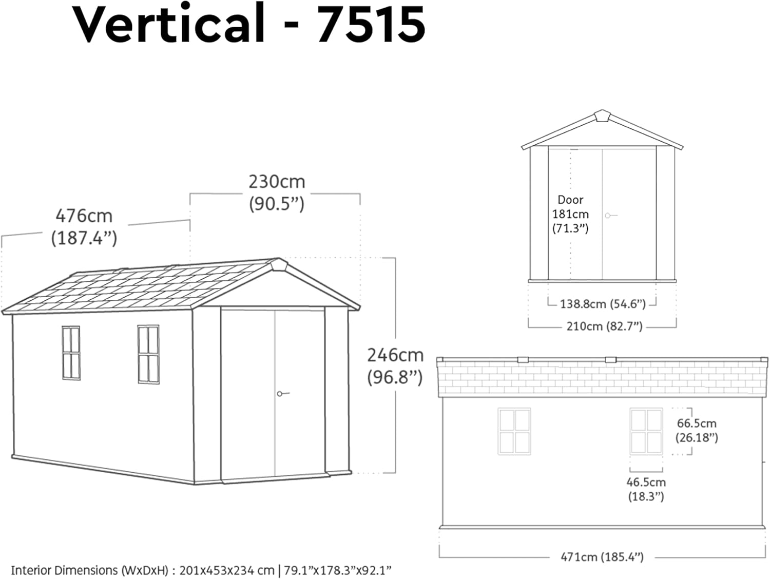 Abri de Jardin Newton Plus 1575-10 m² - Gris Aspect Bois - KETER