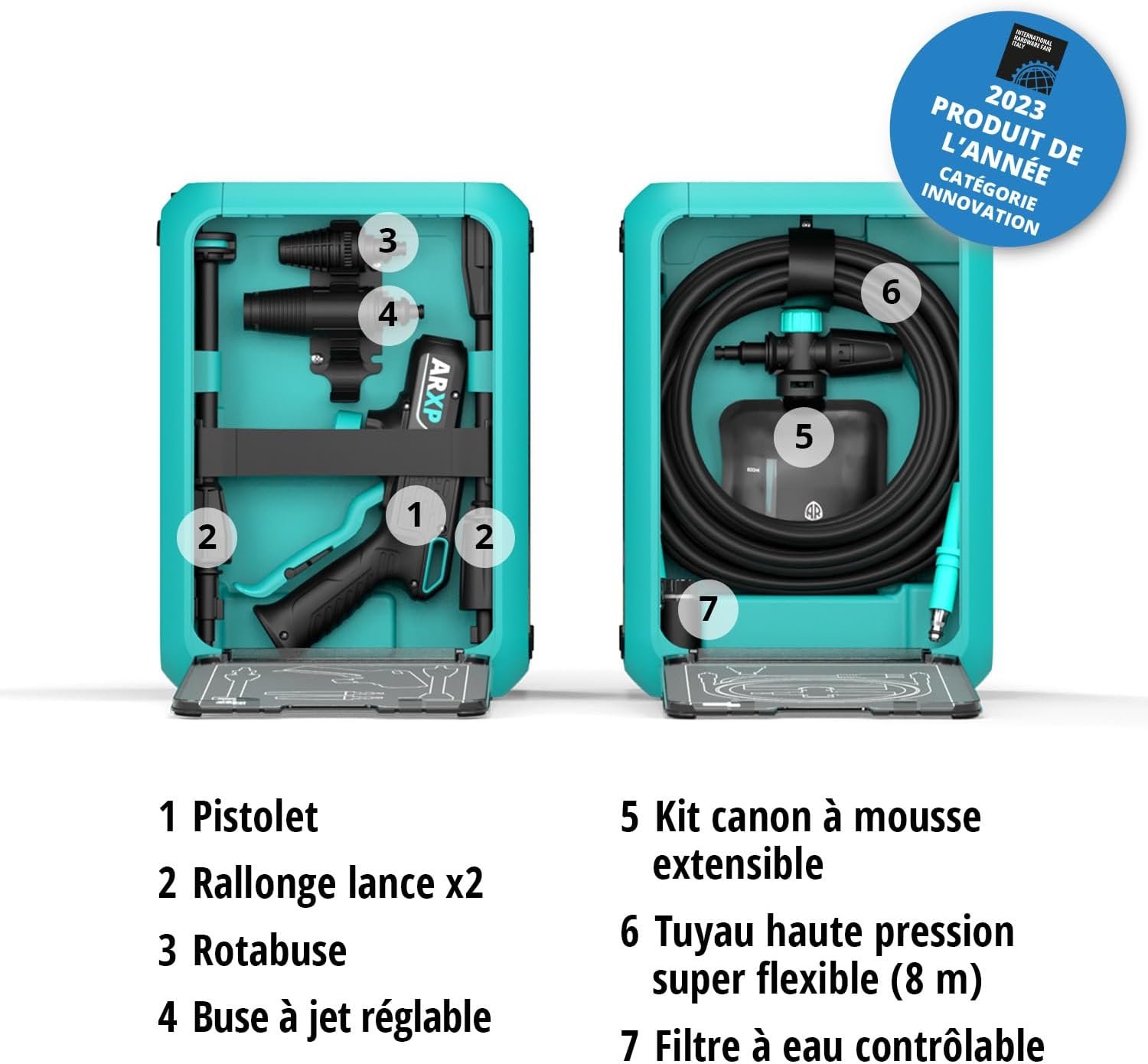 ARXP - BOX4 série compacte - 2500W, 180 Bar, 500 l/h - 180DSS