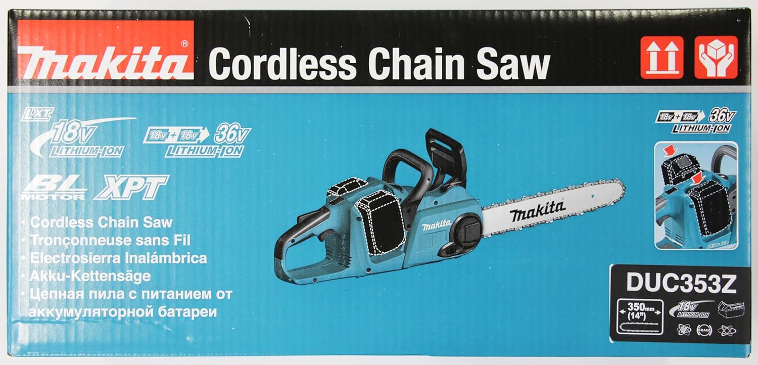 Makita - tronçonneuse 36V (2x18V) - guide 35 cm - DUC353Z