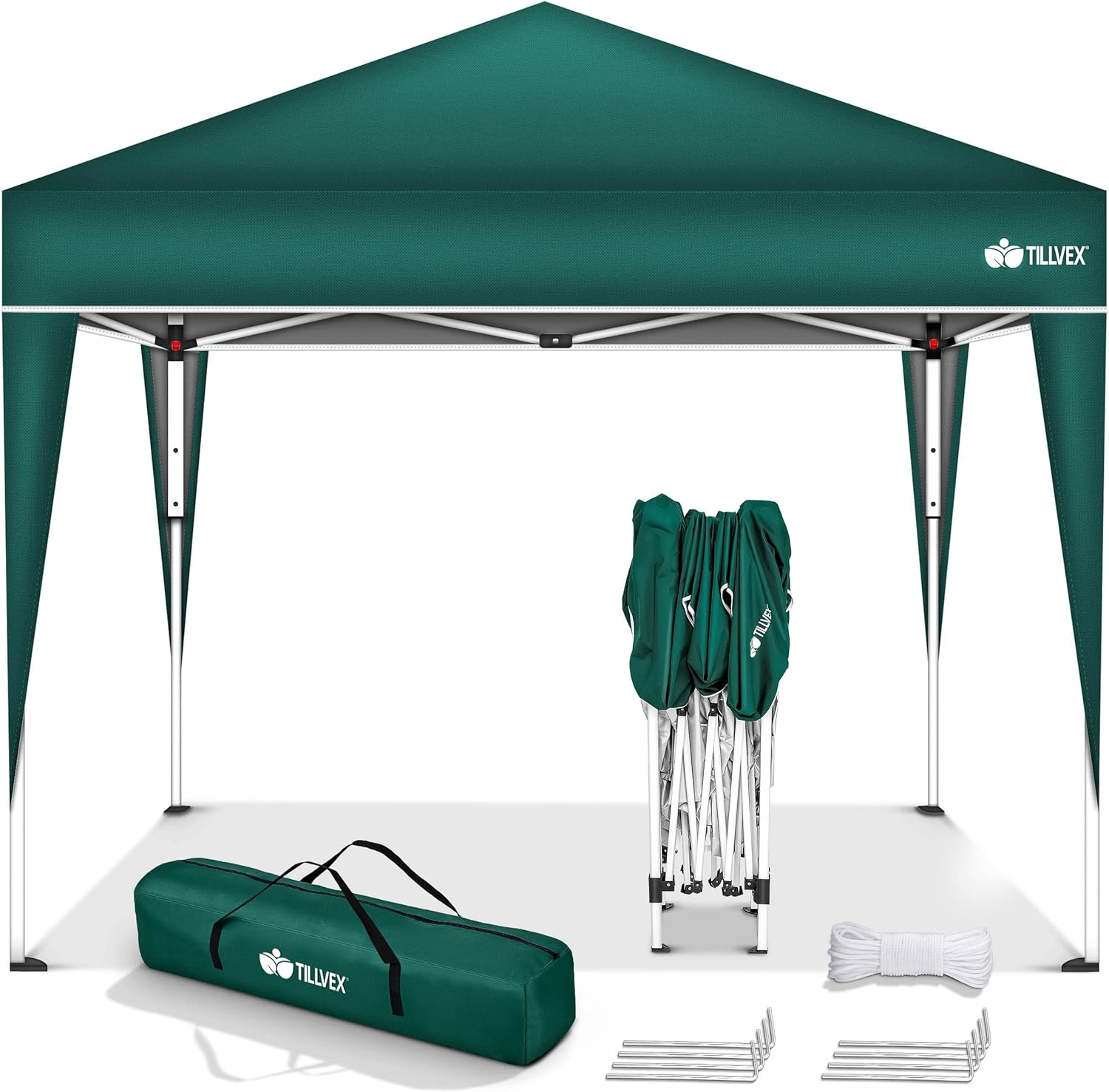tillvex - Tonnelle pliante 3x3m - réglable, UV 50+, sac de transport