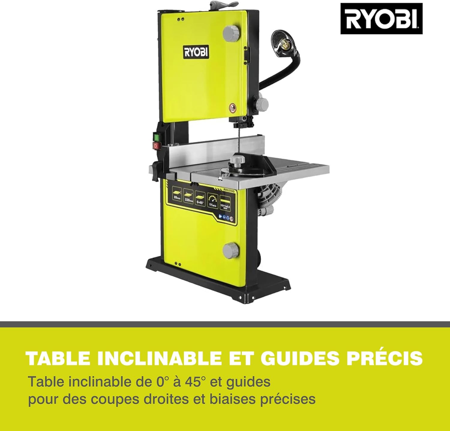 Scie à ruban stationnaire RYOBI 350W - 230mm - RBS904