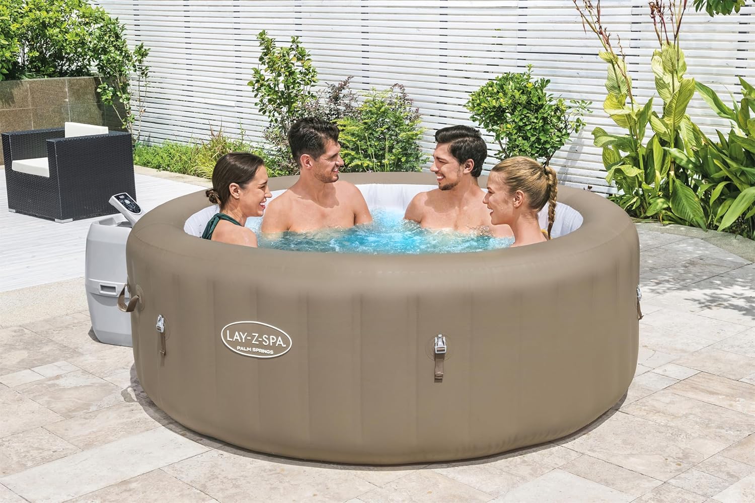 Lay-Z-Spa - Palm Springs - 196x71cm - 140 jets, 4/6 places, filtration cartouche