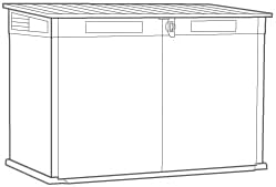 Keter - Premier Jumbo - 2020L - Coffre rangement extérieur spacieux