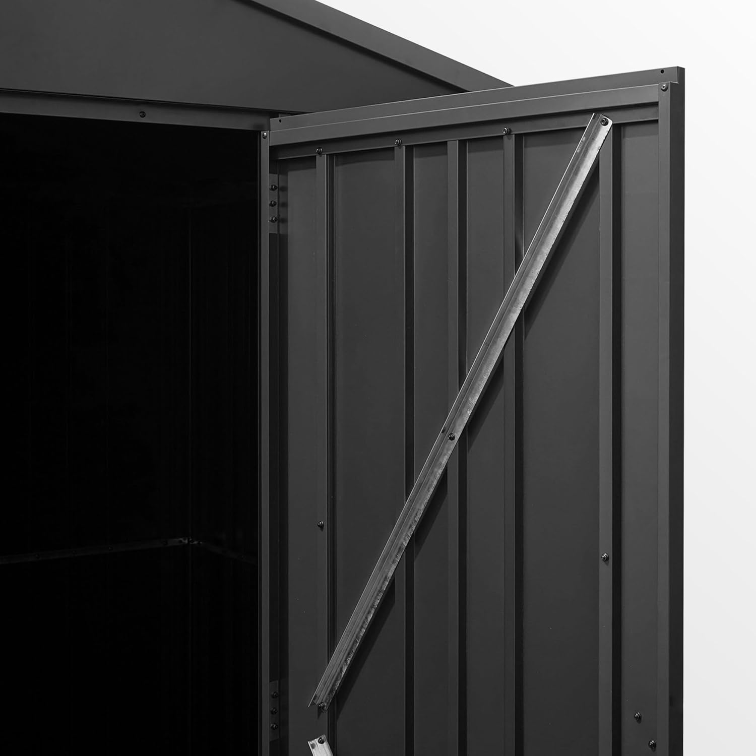 Hoggar - Pioneer Y50 - 168x256x200cm - abri métal robuste, portes renforcées, serrure à clé, plafond solide - Y50