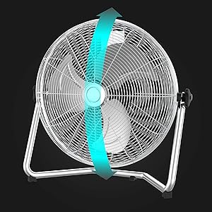 ventilateur de sol, ventilateur de sol silencieux, ventilateur de sol puissant, cecotec