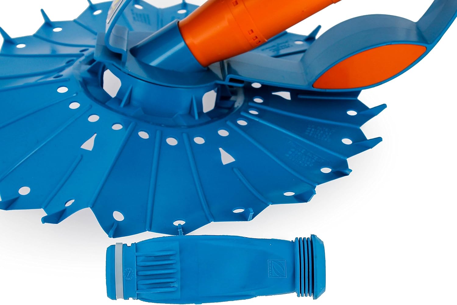 Zodiac Robot Nettoyeur de Piscine Hydraulique, Fond Seul, pour Piscines 8 x 4 m Maximum, Aspiration à Diaphragme, Kontiki 2, Bleu/Orange, W70478