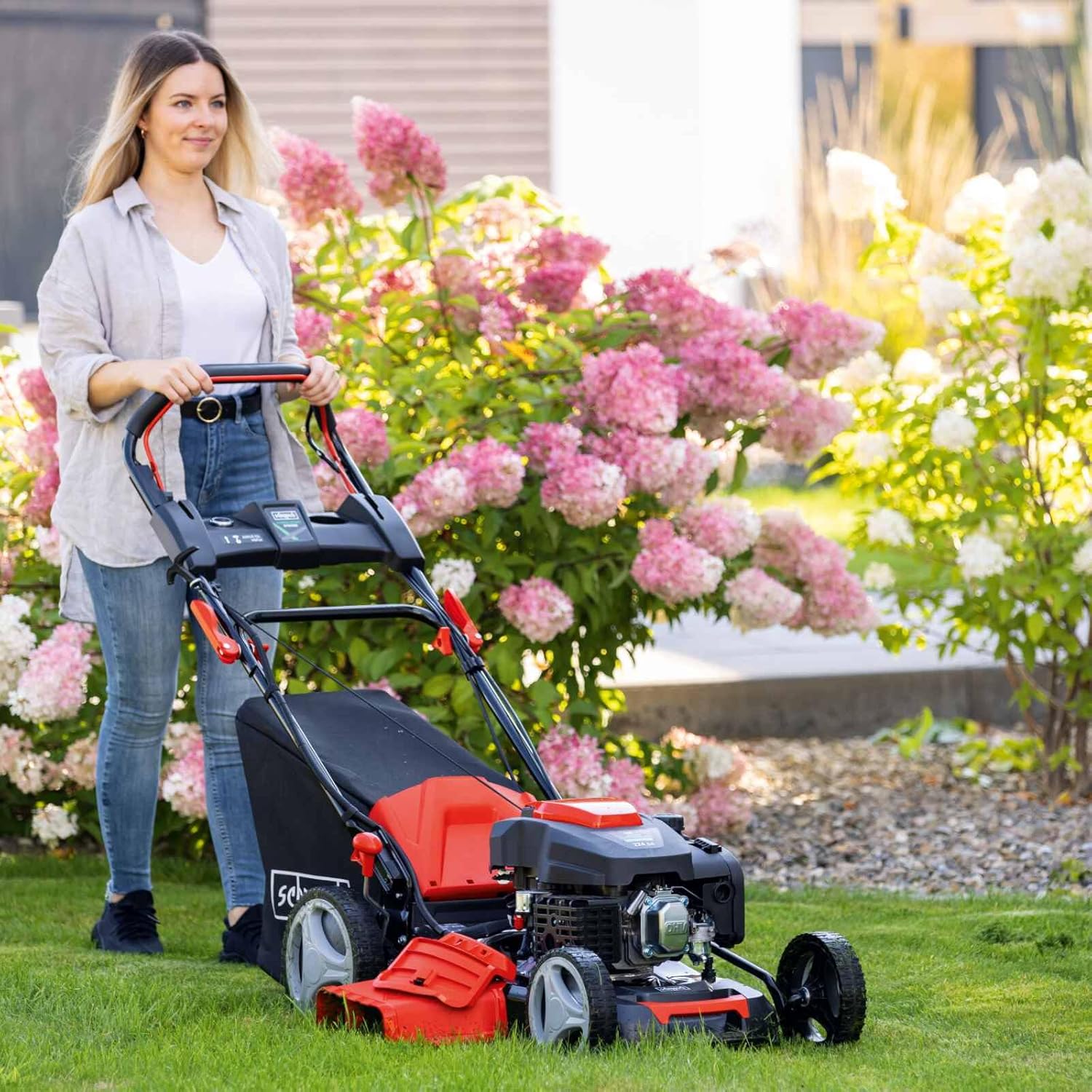 Scheppach - MS225-53E - 53 cm - tondeuse hybride 224 cm3, bac 65 L