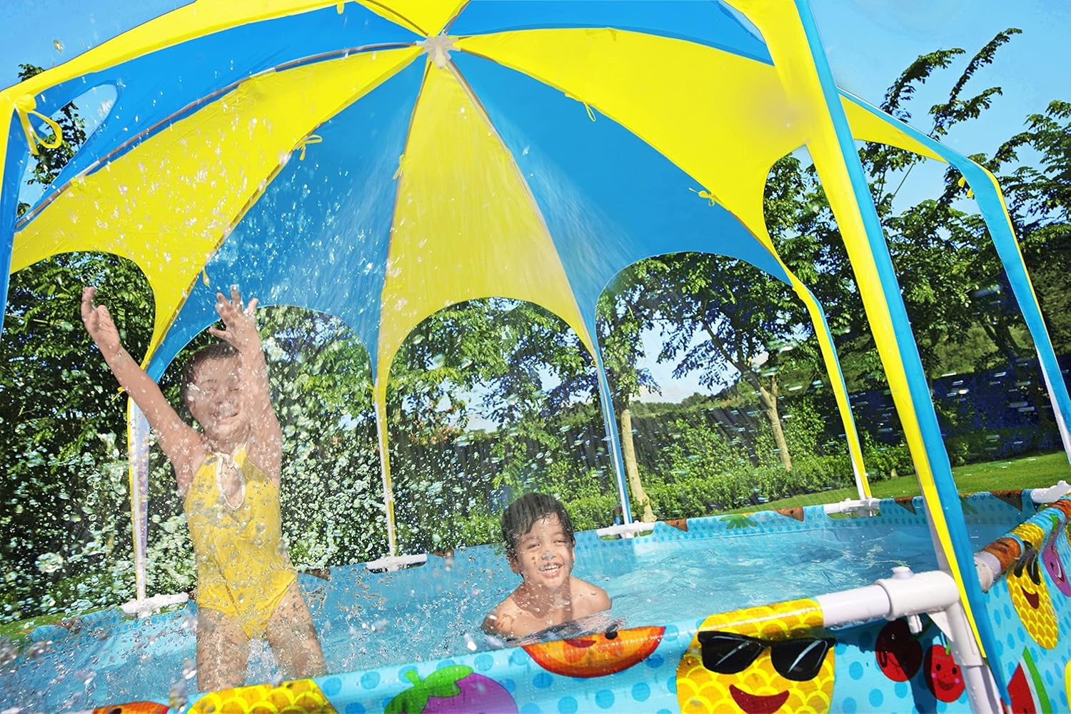 Bestway Piscine tubulaire Bleu 244 x 244 x 51 cm 1680 L 56432