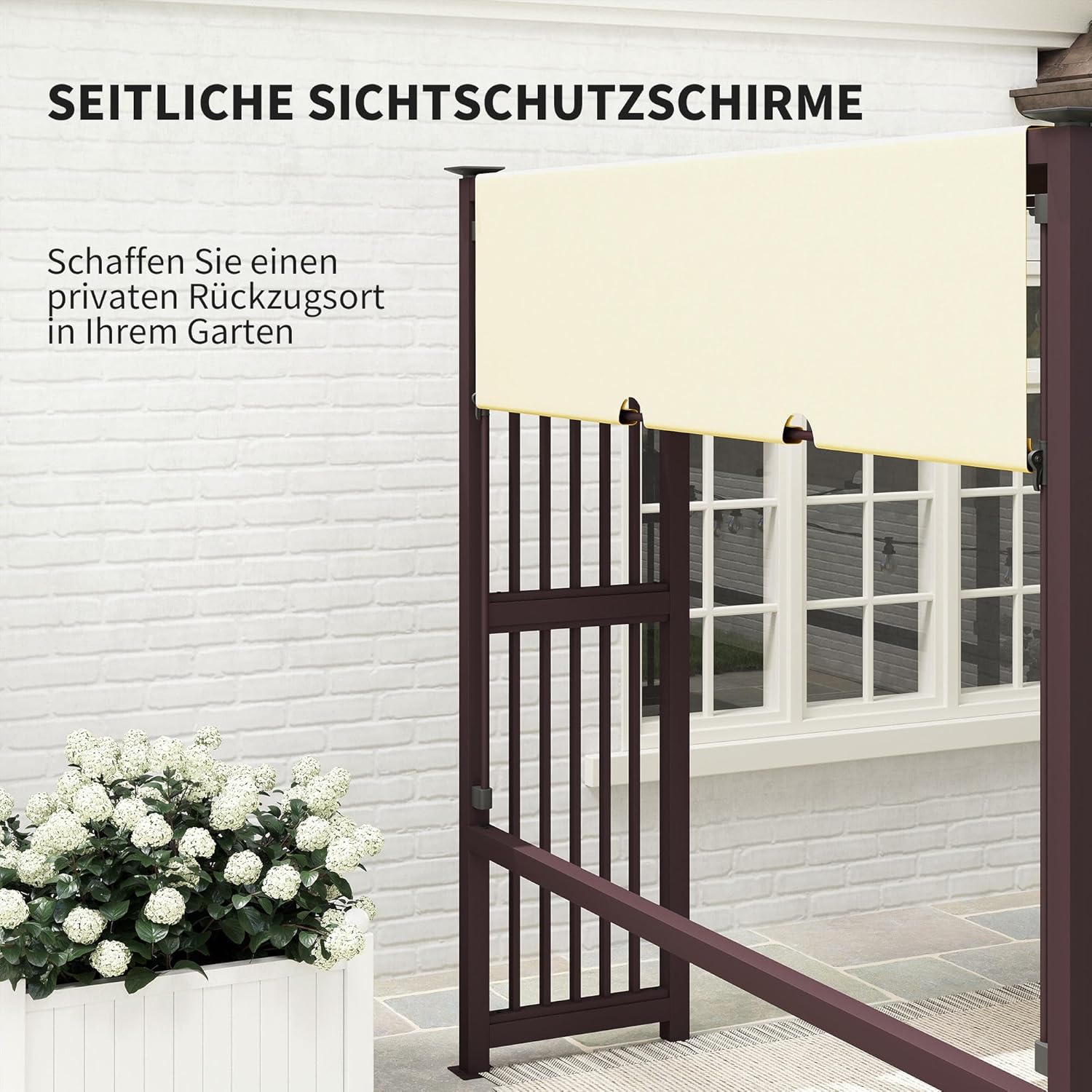 Outsunny - Pergola série UV30+ - 3x2,5m - toit ouvrant, résistante hiver