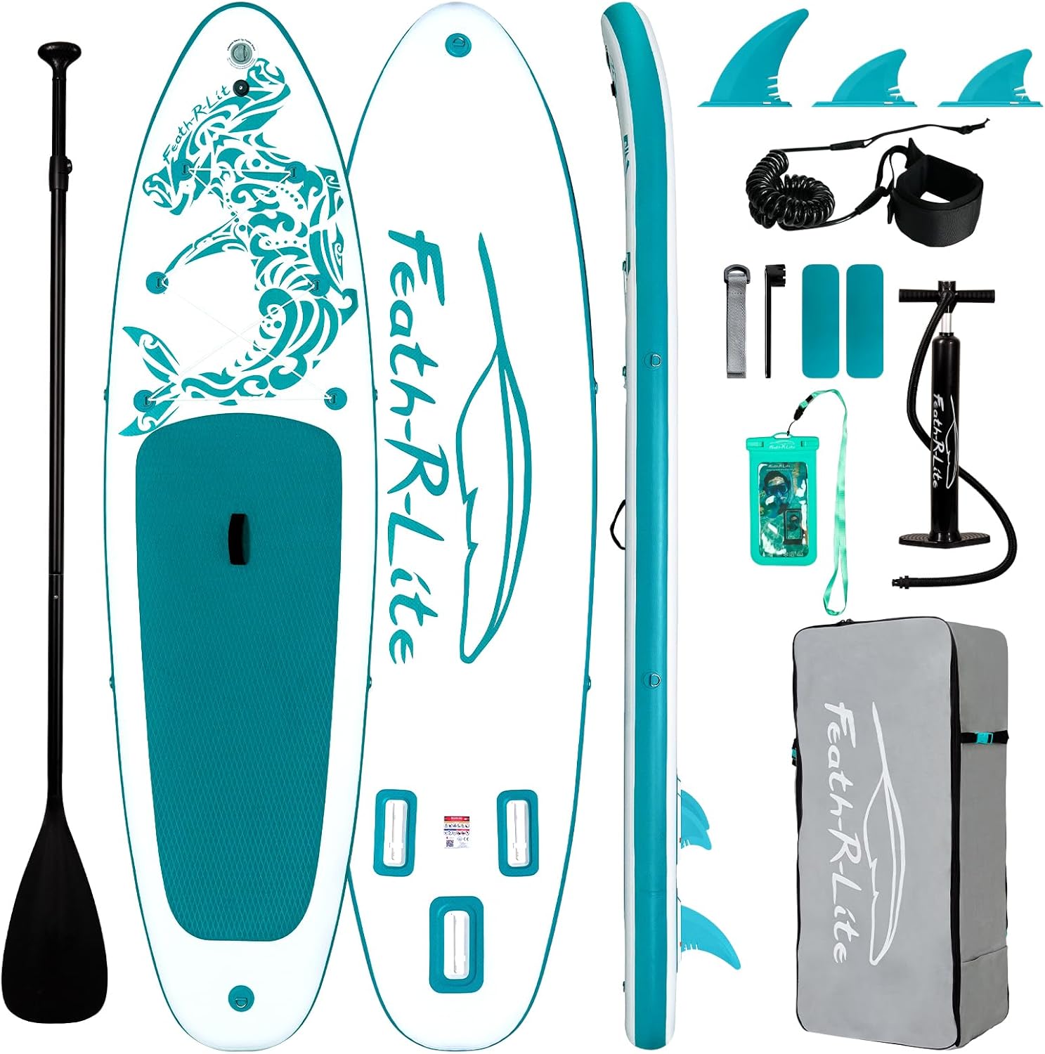FEATH-R-LITE - Stand Up Paddle série adulte - gonflable, 2 accessoires