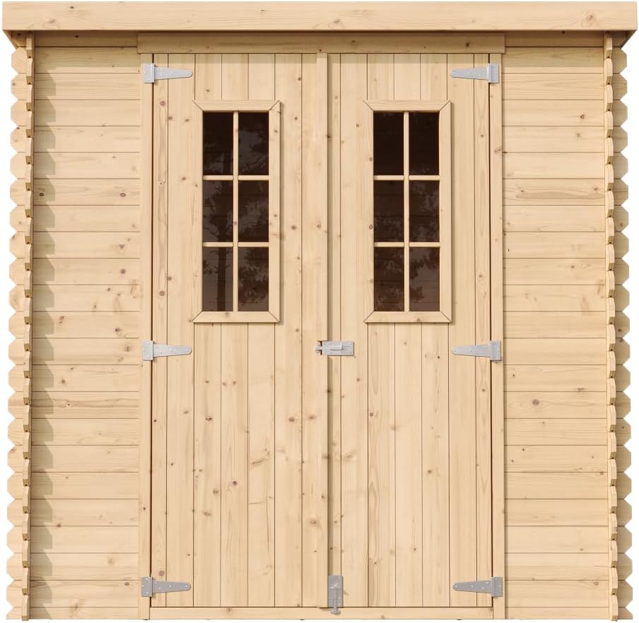 Timbela - Abri de jardin bois 204x142x200cm, sol inclus, 2,22m², M311C+M311G