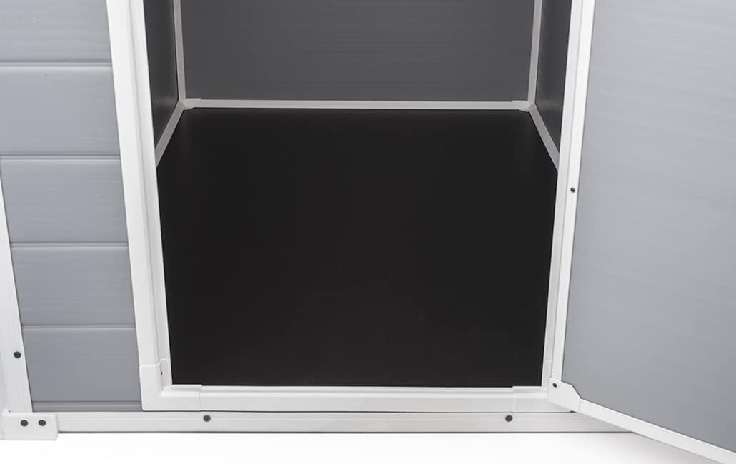 KETER - Abri Manor 43 - 1,1m² - Résine gris, porte simple