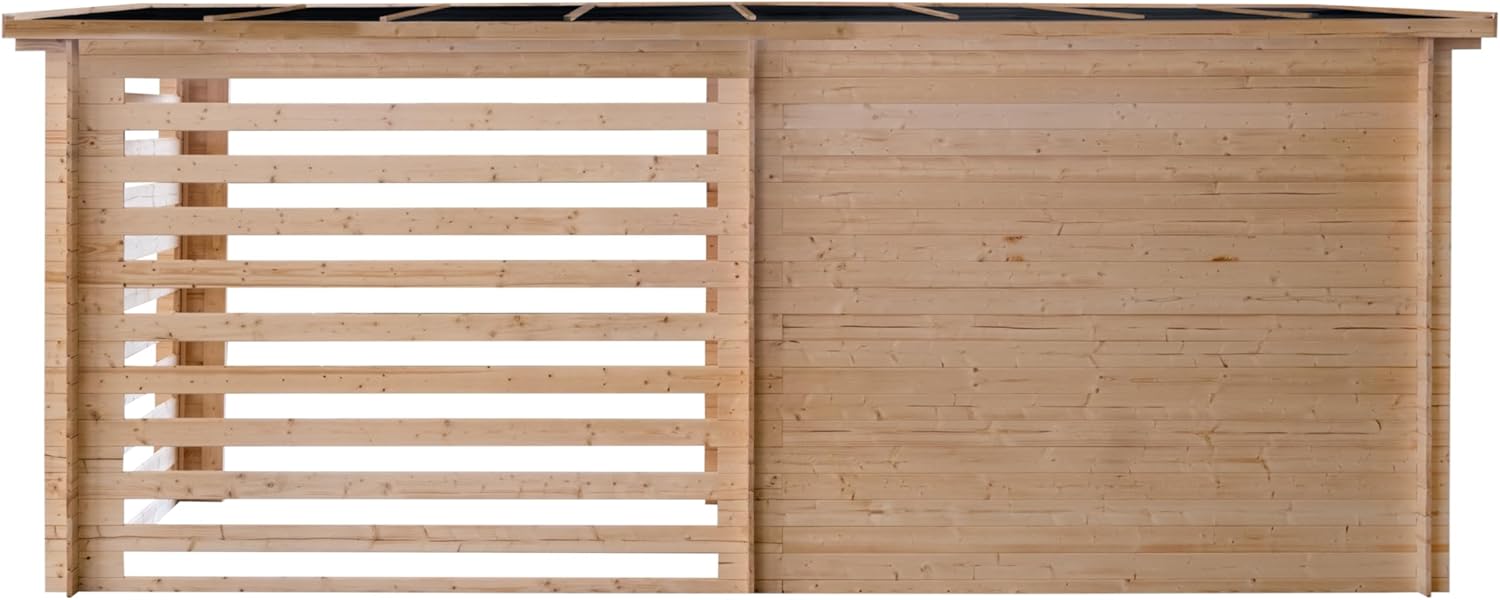 Abri de jardin - double espace - 10.5m², 479x220cm, 19mm INT046