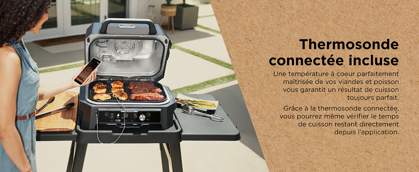 Ninja Woodfire Pro Connect XL BBQ Électrique Grill