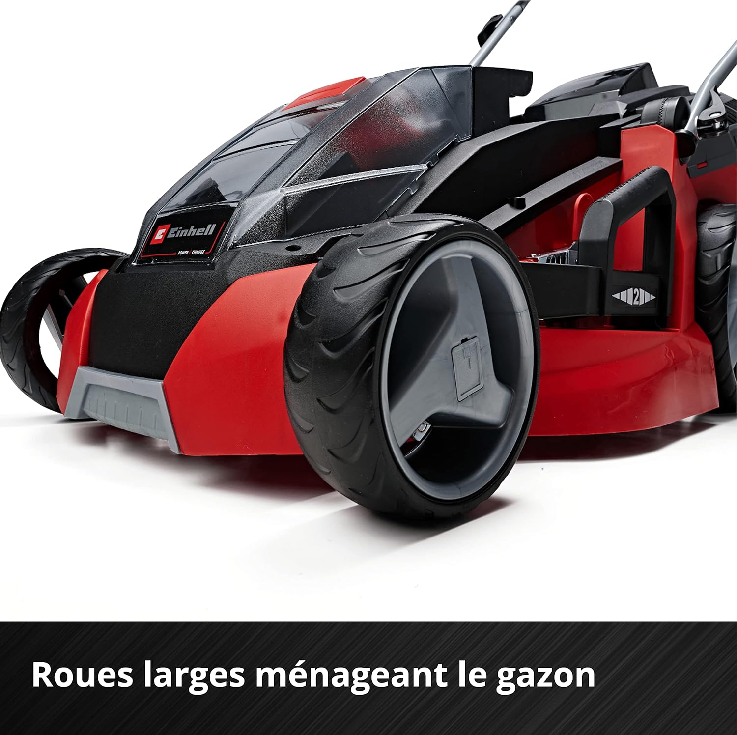 Einhell Tondeuse à Gazon sans Fil GE-CM 43 Li M KIT Power X-Change (36V, Largeur de Coupe 43 cm, Surface conseillée 500 m²) Livré avec 2 Batteries 4,0 Ah et Chargeur