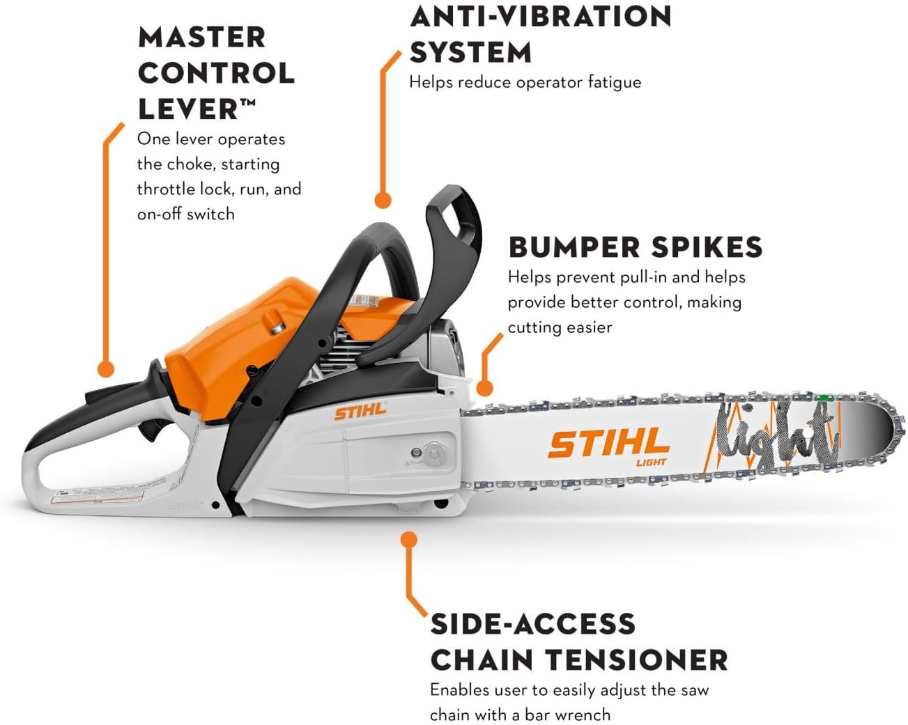 Stihl - MS 162 série - 30 cm - puissante tronçonneuse compacte MS162
