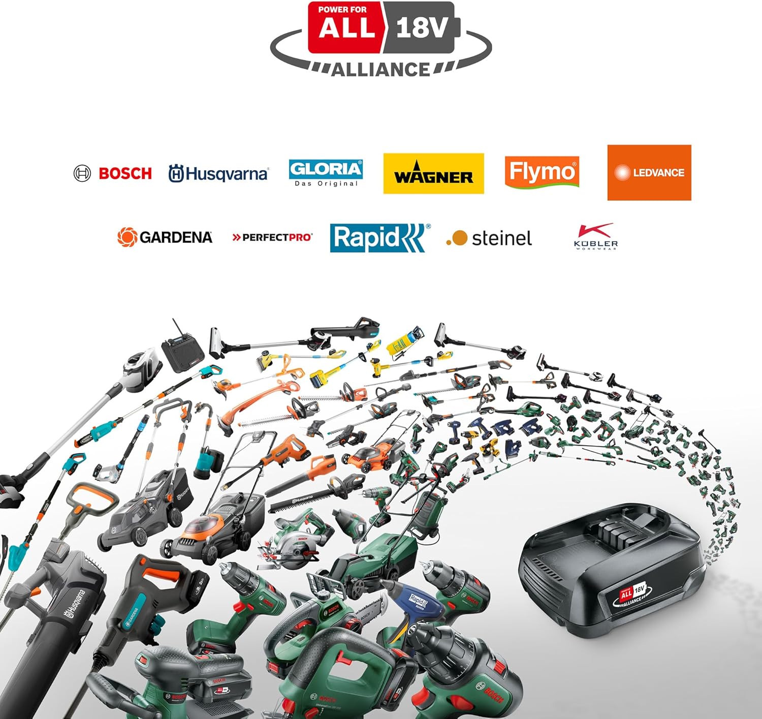 Bosch - UniversalChain 18 - guide 20cm - sans batterie, huile 80ml