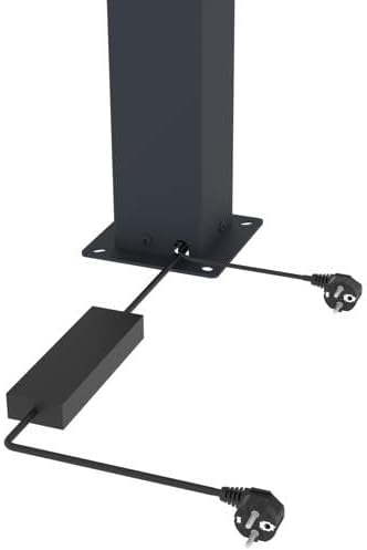 Cazeboo - Pergola bioclimatique motorisée LED 394x300cm, alu, vent 80km/h