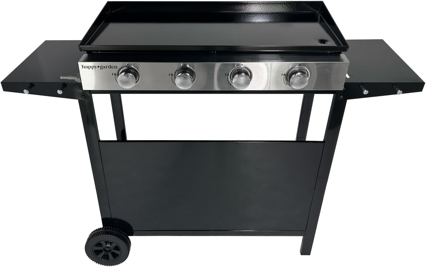 Happy Garden - Plancha Mérida 4 brûleurs avec chariot - gaz - 78x41 cm