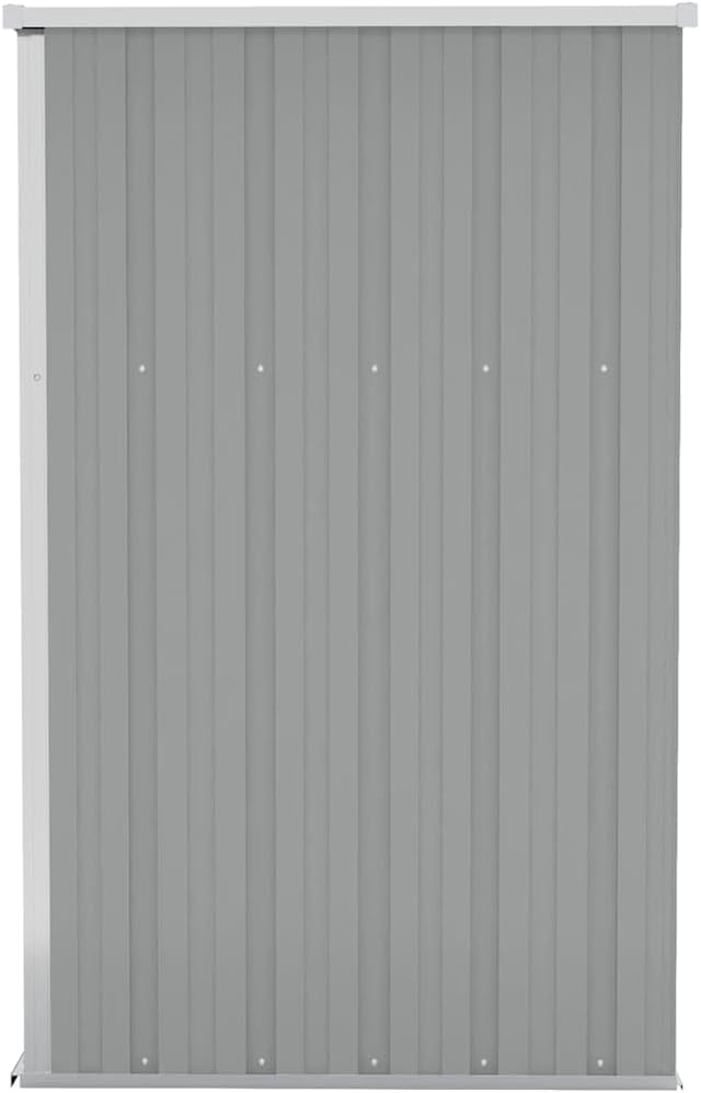Générique Remise de Jardin Murale Gris 118x100x178 cm Acier galvanisé,Structures extérieures, Cabanes & abris de Jardin,316218