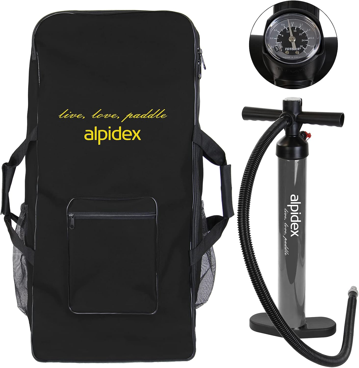 ALPIDEX - SUP Board 320x76x15 cm - gonflable, sac, pagaie, max 200kg