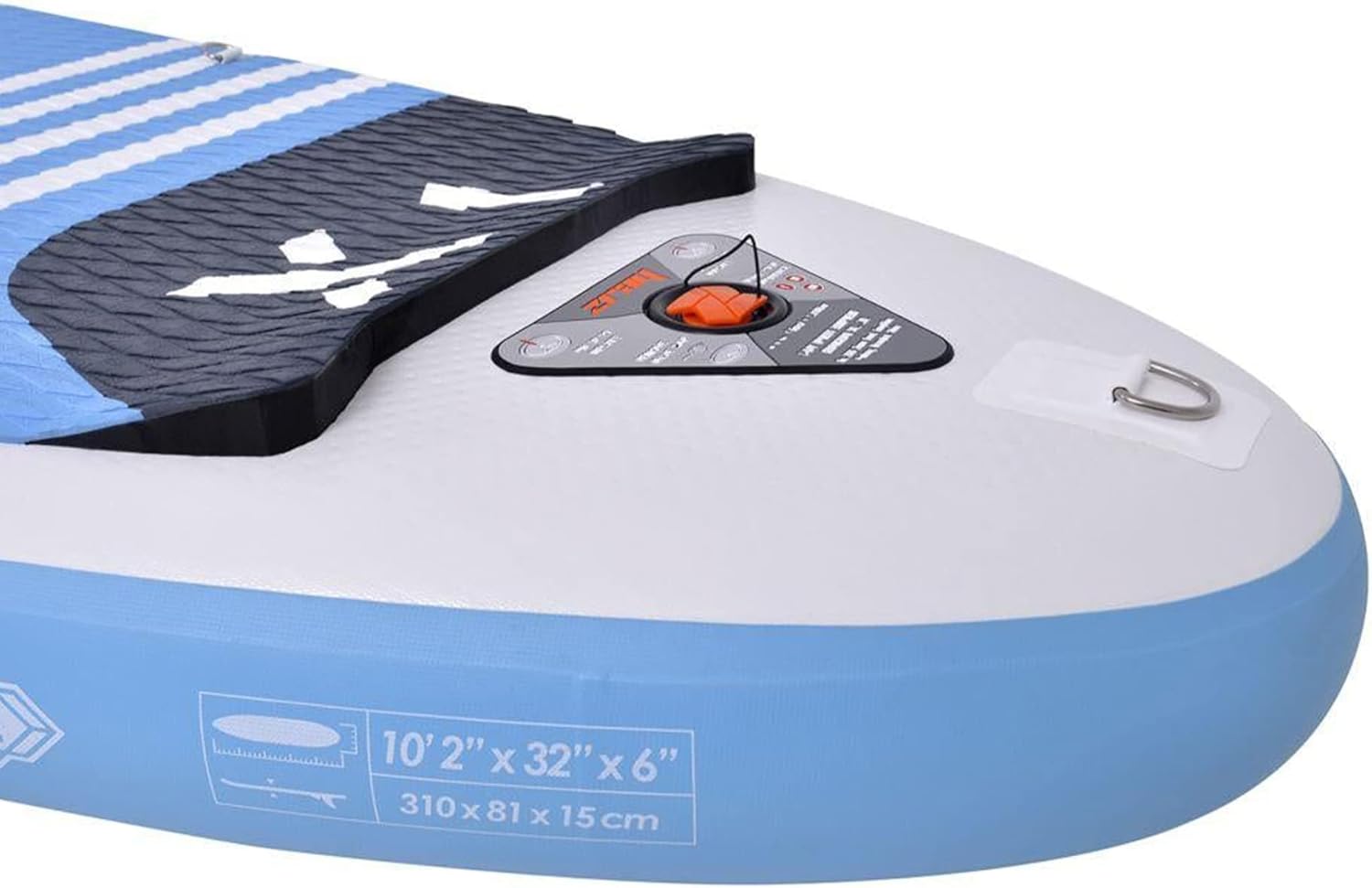 Zray - Sup Stand Up Paddle Gonflable X-Rider 10.2' - PB-ZX1E - Planche Gonflable Dropstitch - Leash, Pagaie, Pompe, Sac de Transport et Kit - Option Siege Kayak - Jusqu’à 125kg - 259l - 310x81x15cm