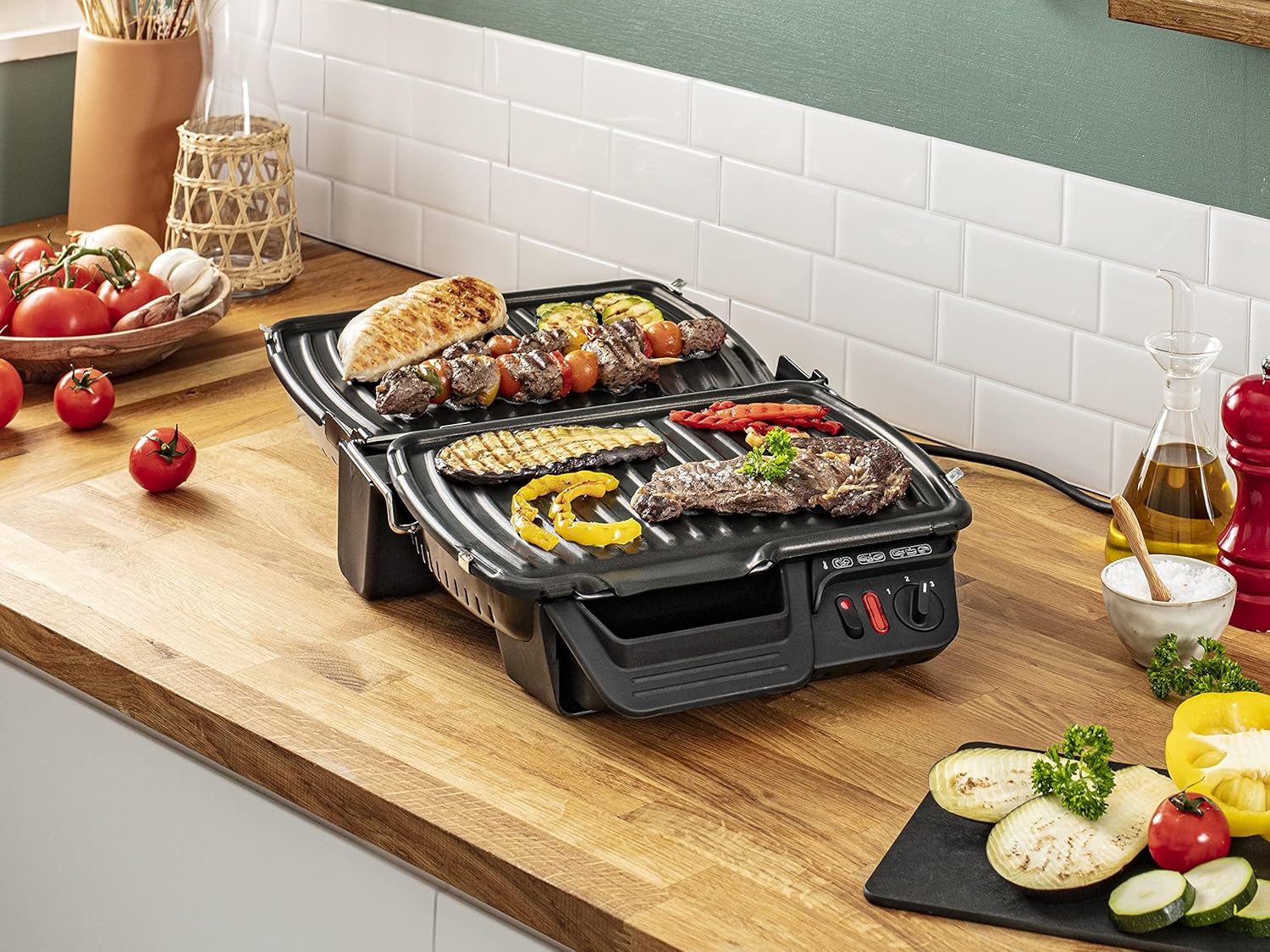 Tefal - Grill Ultracompact série Comfort - XL - Thermostat réglable - GC306012