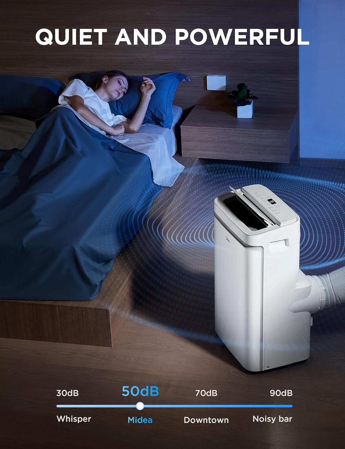 Midea - PortaSplit Mobile - climatiseur compact, puissance portable