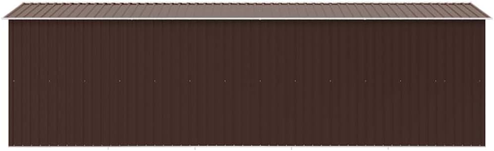 vidaXL Abri de Jardin Métal Marron Rangement Cabane à Outils Terrasse Patio