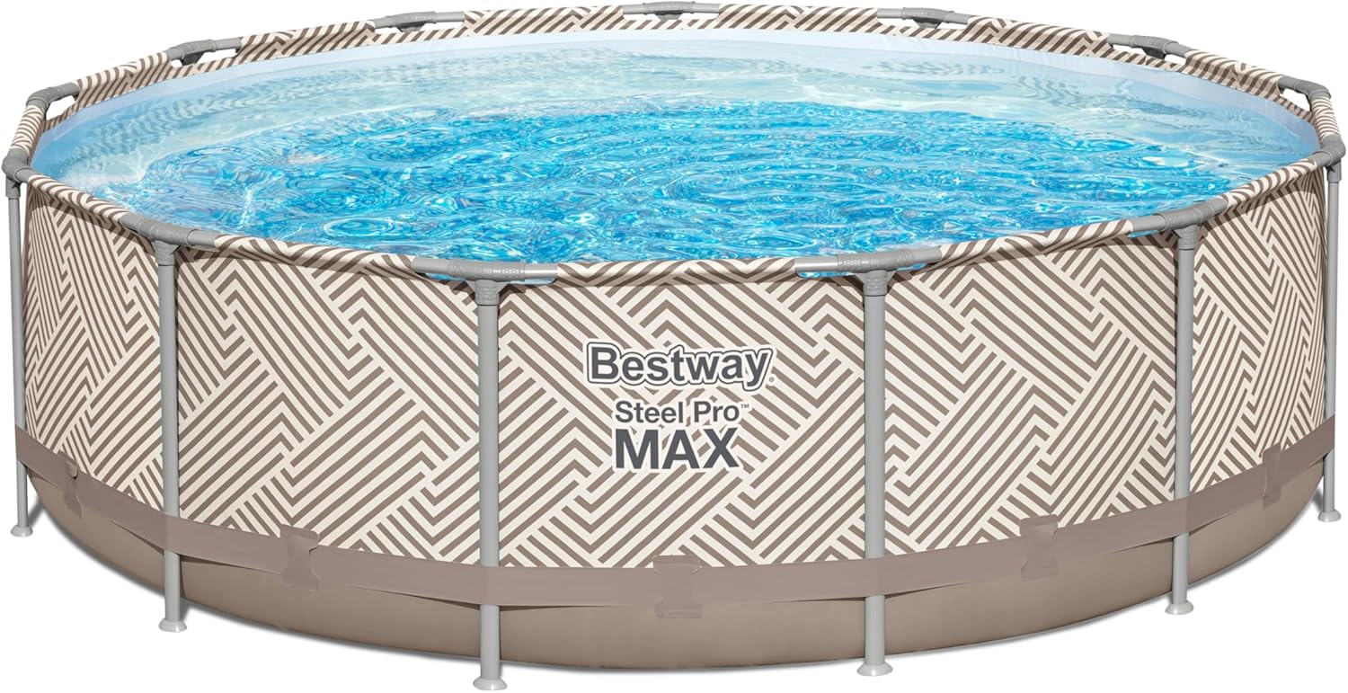 Bestway - Steel Pro Max - 396x107 cm - filtre, bâche, échelle, auvent
