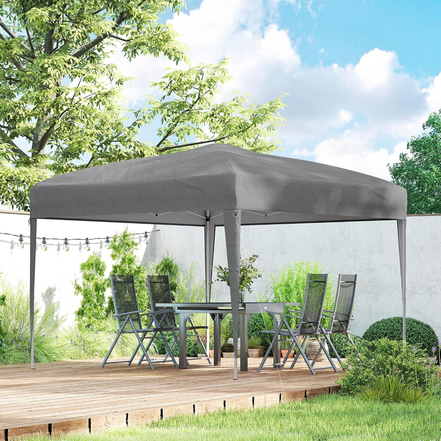 Outsunny - Tonnelle pliante série jardin - 3x3m - anti-UV, sac inclus