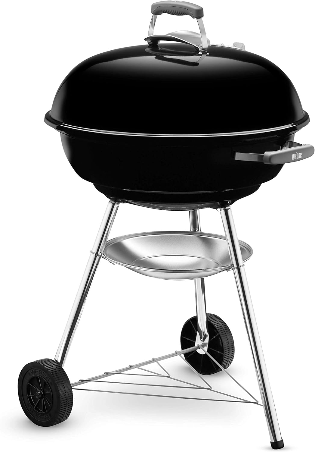 Weber - Compact Kettle - 57 cm - barbecue charbon, acier émaillé, récupérateur cendres