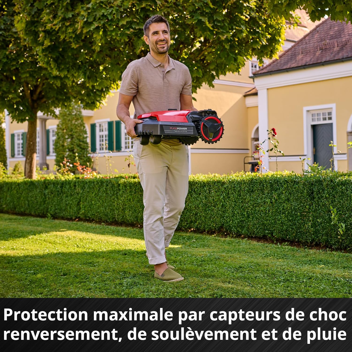 Einhell - FREELEXO 500 - robot tondeuse 500 m², batterie 2,5 Ah, app mobile IPX5